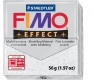 Modelinas Fimo Effect blizgi balta(Glitter white) 56g