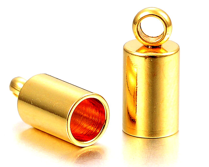 Antgaliukas nerdijanio plieno su kilpute aukso sp. 5mm virvelei 9,5x6mm