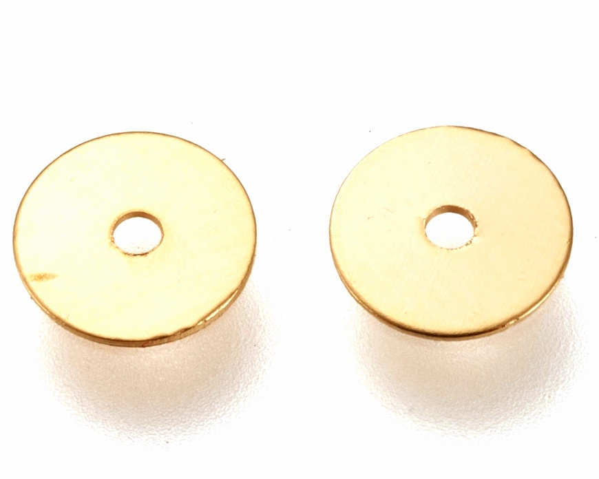 Intarpas nerdijanio plieno diskas aukso sp. 6x0,2mm