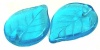 Pakabukas stiklinis lapelis Aquamarine (60020) 18x13mm