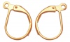 Kabliukai auskarams aukso sp. alvariniai 10x15mm