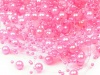Dekoracija "Perlai ant valo" ryškūs rožiniai 7mm, ilgis 1.3m
