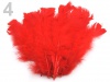 Plunksnos kalakuto raudonos 11-17cm 20vnt