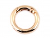 Užsegimas-žiedas 29mm rožinio aukso sp.