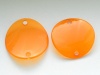 Akrilinis  skaidrus karoliukas oranžinis 43mm