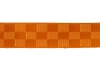 Satino juostelė "Langeliai" oranžinė 16mm 1m
