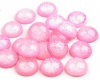 Kabošonas akrilinis DREAM apvalus šv.rožinis 25mm