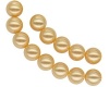 5810 Swarovski perlas Light Gold(001 539) 8mm