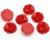 Kabošonas akrilinis “Rožė” raudonas 27mm