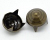 Dekoratyvinės kniedės apskritos 8mm ant. žalvario sp. <b>10vnt</b>
