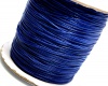 Vaškuota korėjietiška virvelė ~0,5mm mėlyna <b>5m</b>