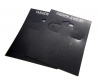 Plastikinė kortelė auskarams juoda 52x60mm