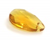 Kristalo pakabukas "Pear" 16x9mm geltonas