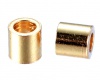 Intarpas nerdijanio plieno vamzdelis aukso sp. 2x2mm <b>5vnt</b>