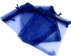 Organzos maišelis t. mėlynas 7x9cm