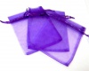 Organzos maišelis purpurinis 7x9cm