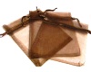 Organzos maišelis rudas 7x9cm