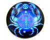 Stiklinis kaboonas zodiakas "Vys" apvalus 25x6mm
