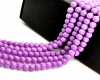Stikliniai karoliukai apvals violetiniai ~4-4,5mm, juosta