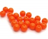 Plastikinis karoliukas oraninis 10mm <b>20vnt</b>