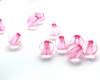 Akriliniai karoliukai apvalūs skaidrūs rožiniai 10mm <b>10vnt</b>