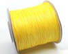 Vaškuota korėjietiška virvelė ~0,5mm geltona <b>5m</b>