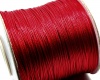 Vaškuota korėjietiška virvelė ~0,5mm t. raudona <b>5m</b>