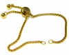 Ruoinys apyrankei nerdijanio plieno reguliuojamas slankiojamu karoliuku ant. aukso sp. ~24cm