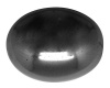 Kaboonas ovalas Hematito 30x22mm
