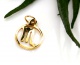 Pakabukas nerdijanio plieno zodiakas "Skorpionas" aukso sp. 11mm