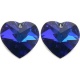 6228 Pakabukas swarovski Heart 10mm Bermuda Blue(001 BBL)