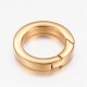 Užsegimas-žiedas nerūdijančio plieno aukso sp. 20mm