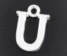 Pakabukas-raidė sidabro sp. "U" 15x10mm